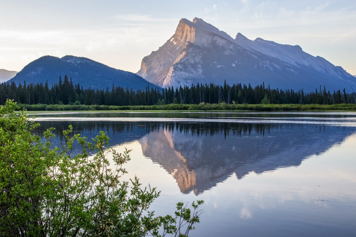 Mount Rundle and Vermillion Lakes
