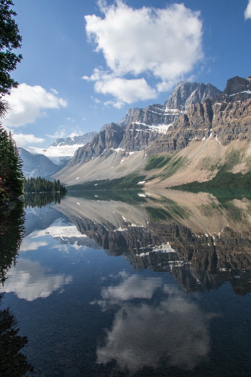 Bow Lake as a mirror