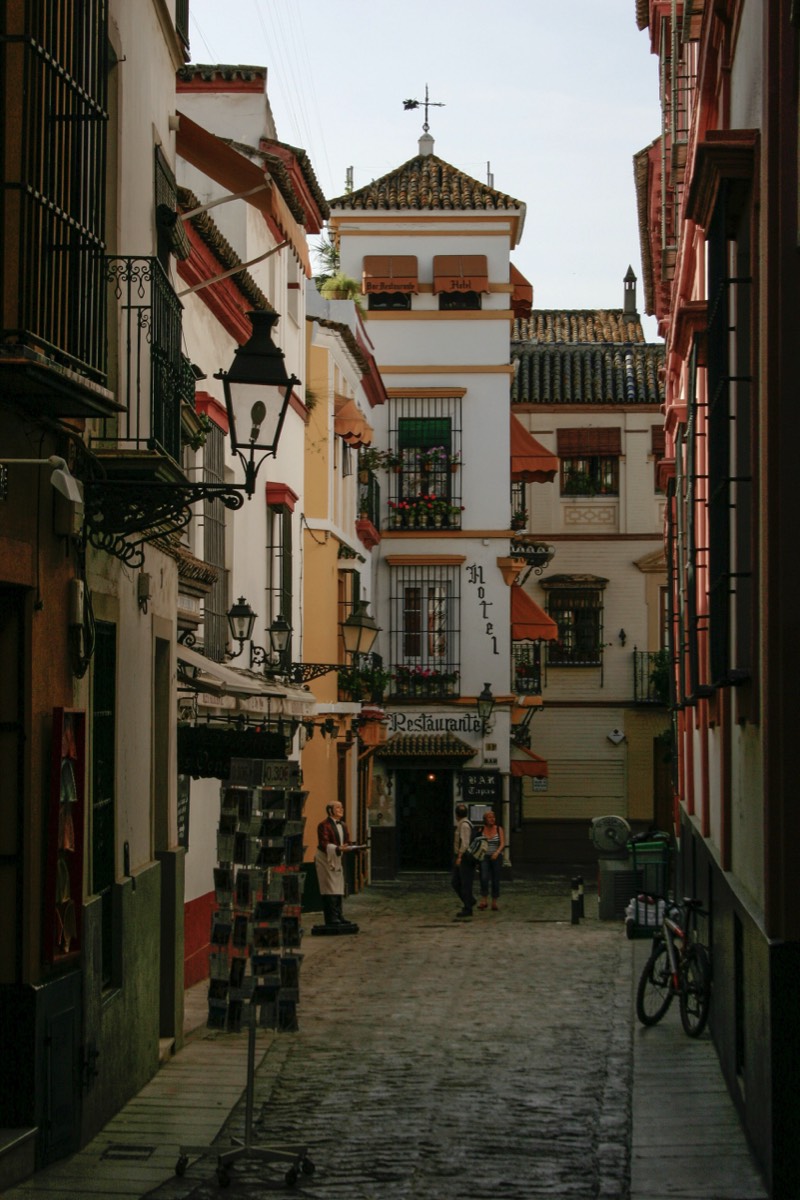 Sevilla - View of hotel in Barrio Sta Cruz