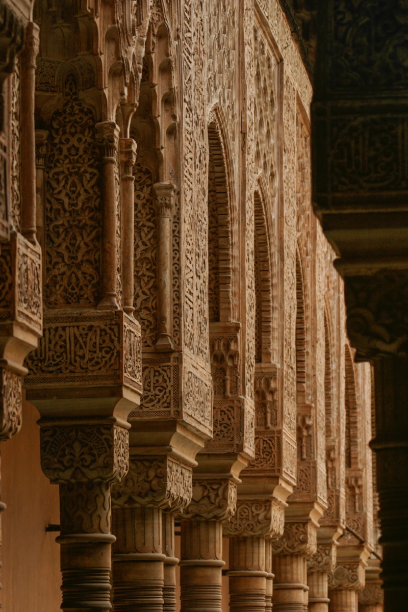 Granada - Alhambra - Columns of the Palacio de Comares
