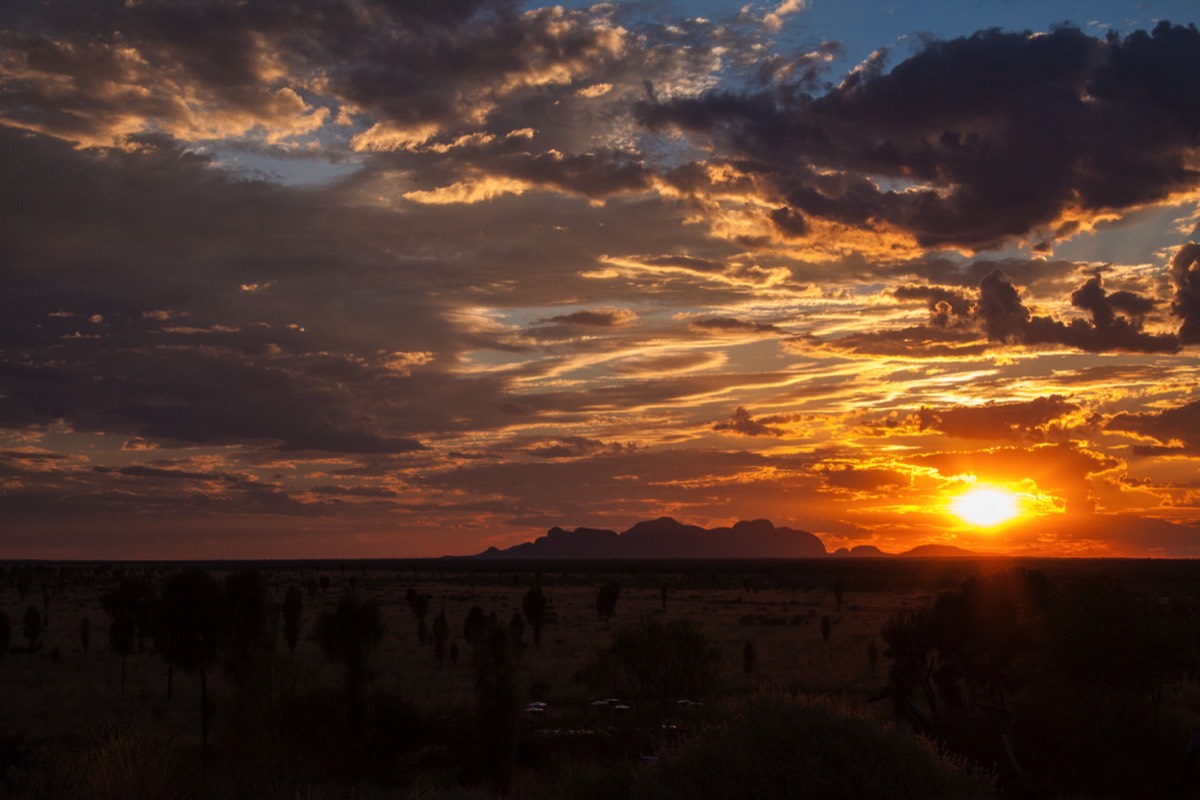 Sunset over Kata Tjuta