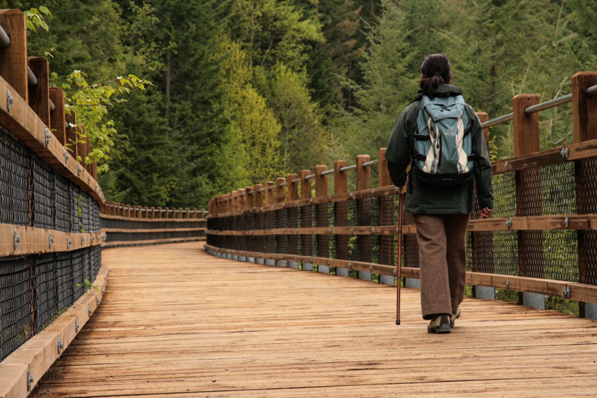 Walking the old railroad trail - Nelson