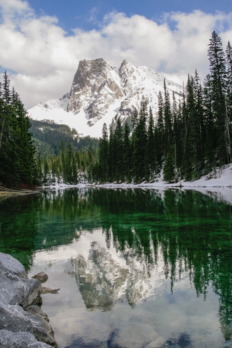 Mount Burgess basking in the afternoon sun - Yoho NP