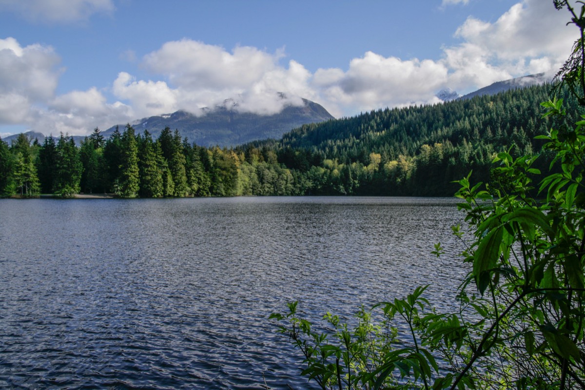 Idyllic Alice Lake. A quiet spot off the Sea to Sky Highway