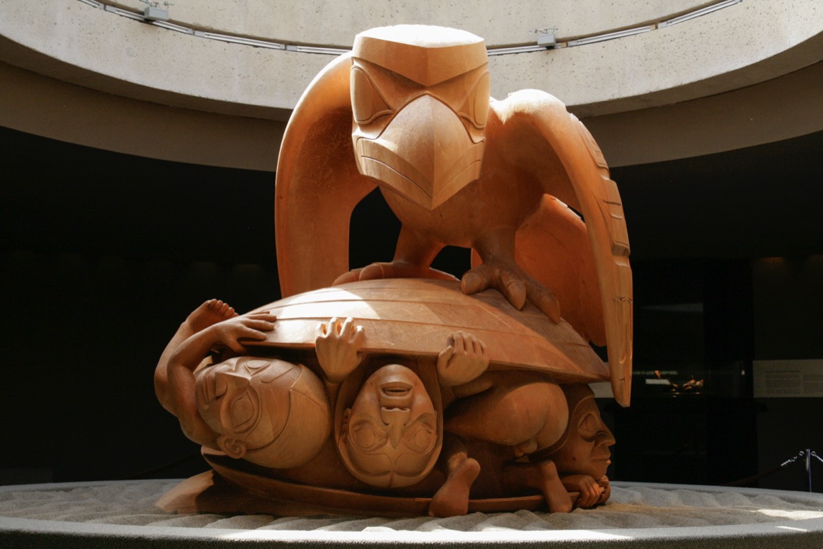 Bill Reid scuplture, Museum of Anthropology - Vancouver