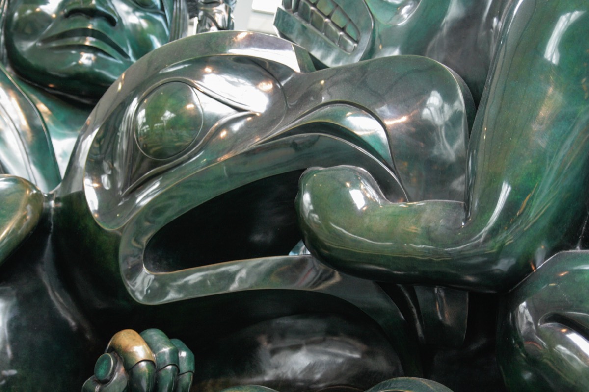 Bill Reid scuplture, Vancouver airport