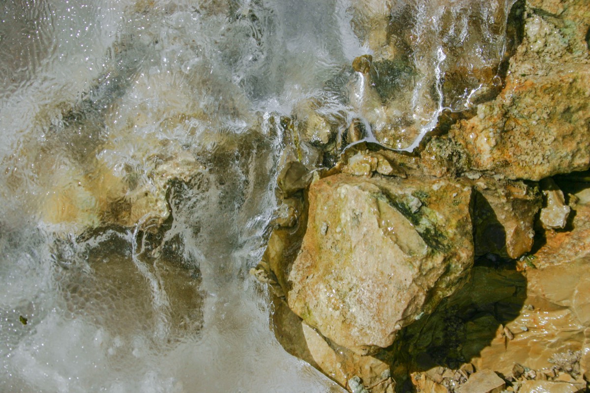 Ice on the rocks