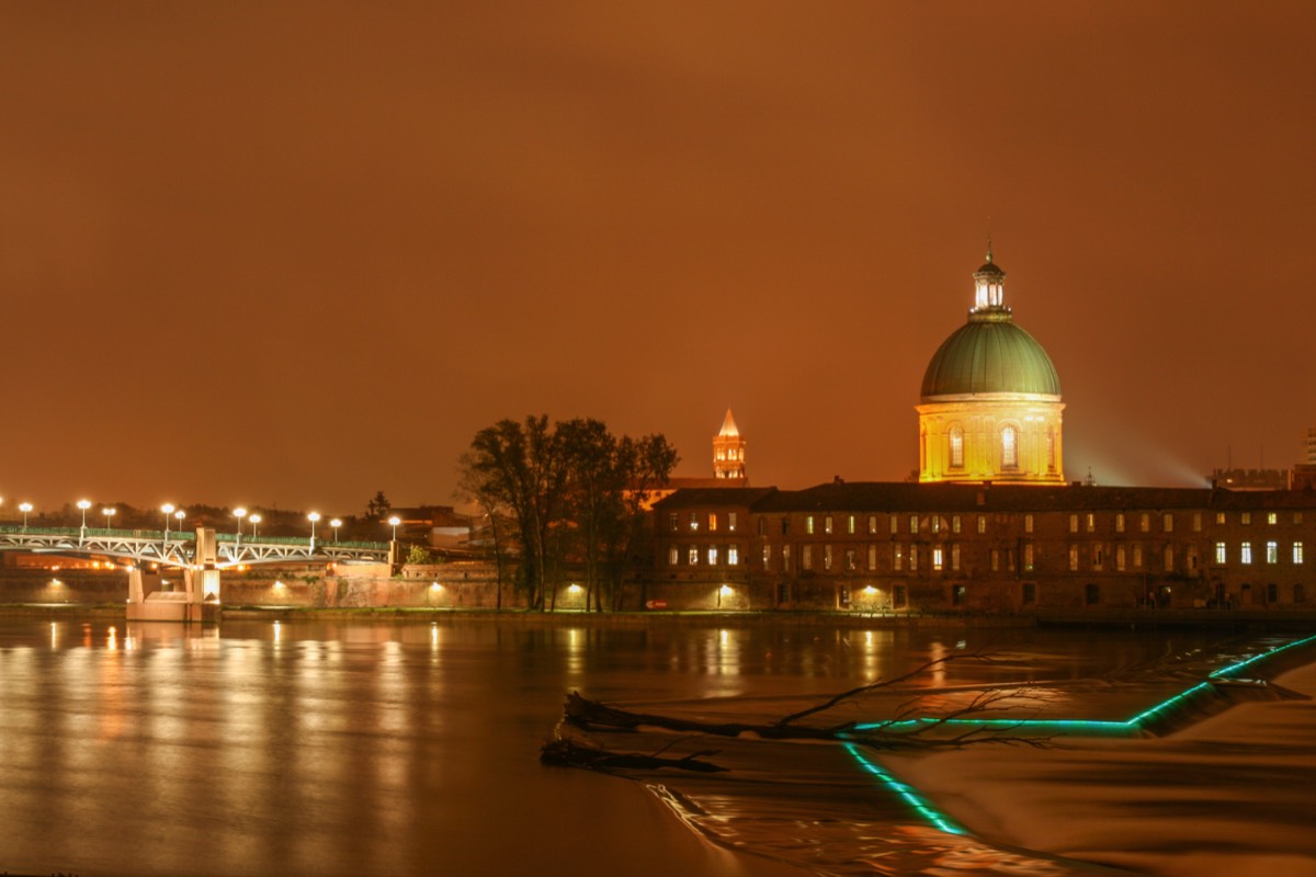Orange glow of the night
