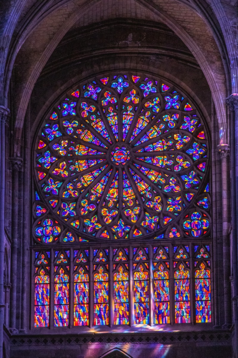 Colourful church window