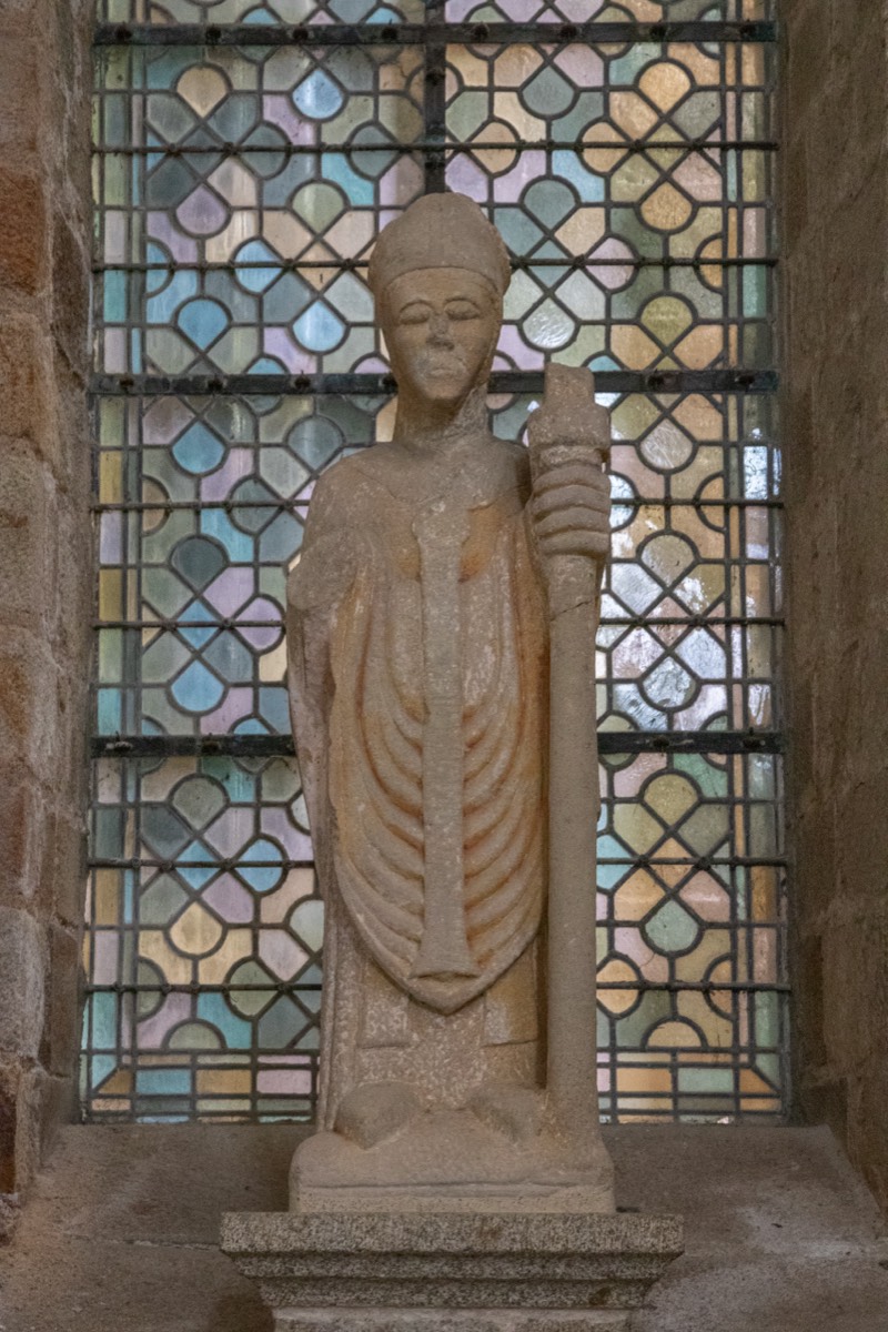 Weathered statue