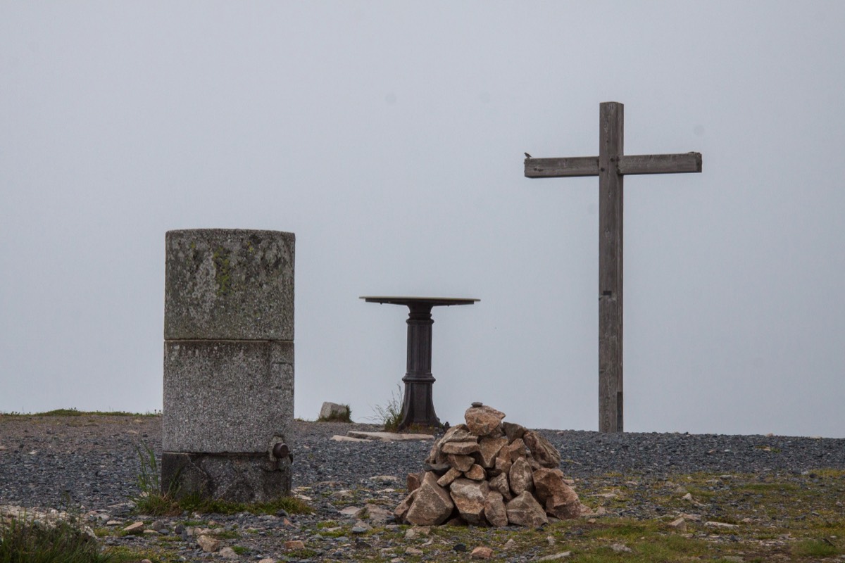 Top of the Belchen - not much of a view