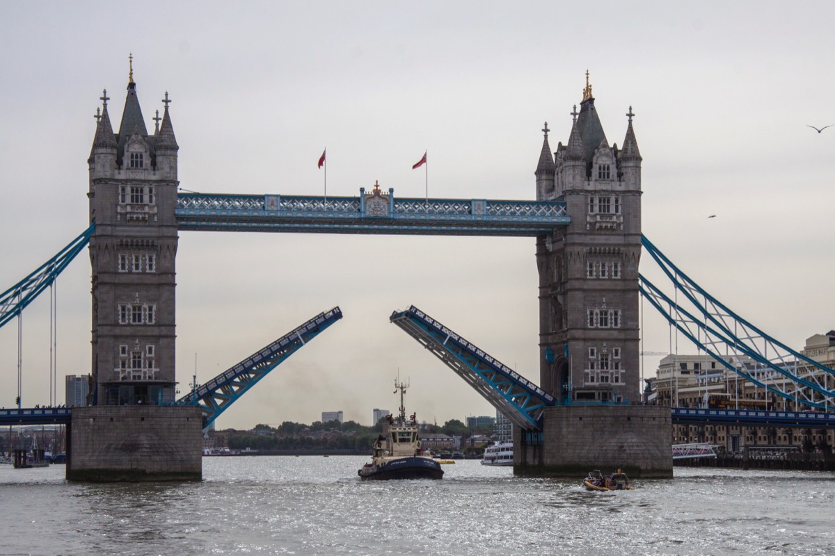 London Bridge does not open very often anymore, got lucky