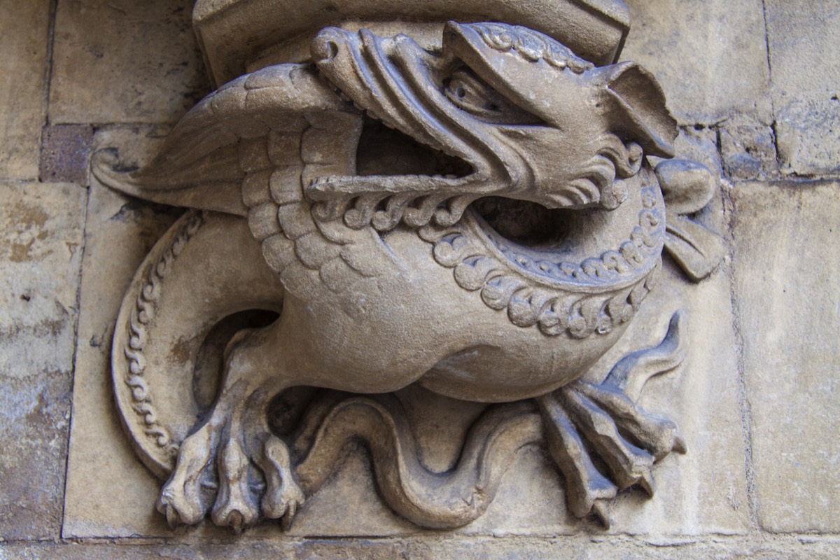 ... and other beasties guard the abbey