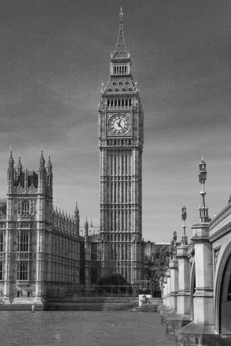 B&W or colour, it's still Big Ben