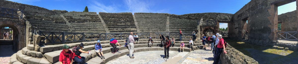 Pompeii - overview of the small theatre