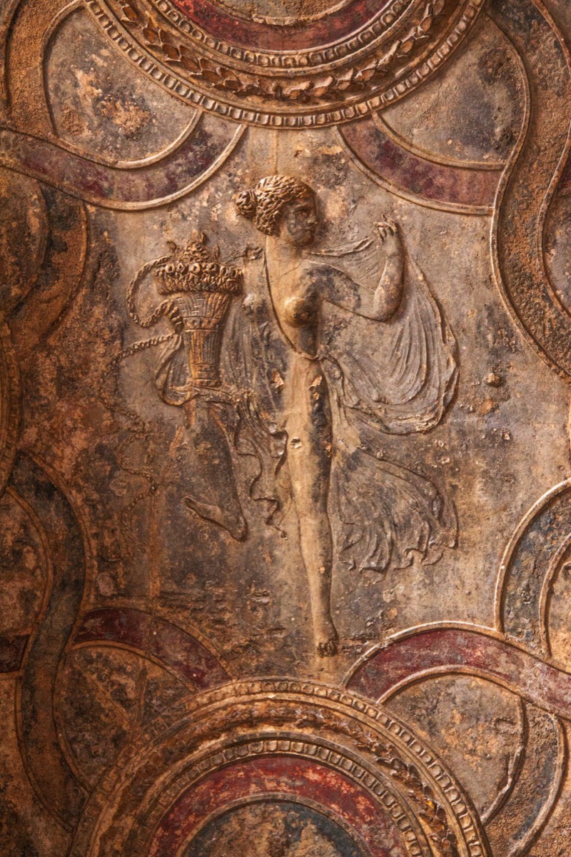 Pompeii - Stucco detail in the Stabian Baths