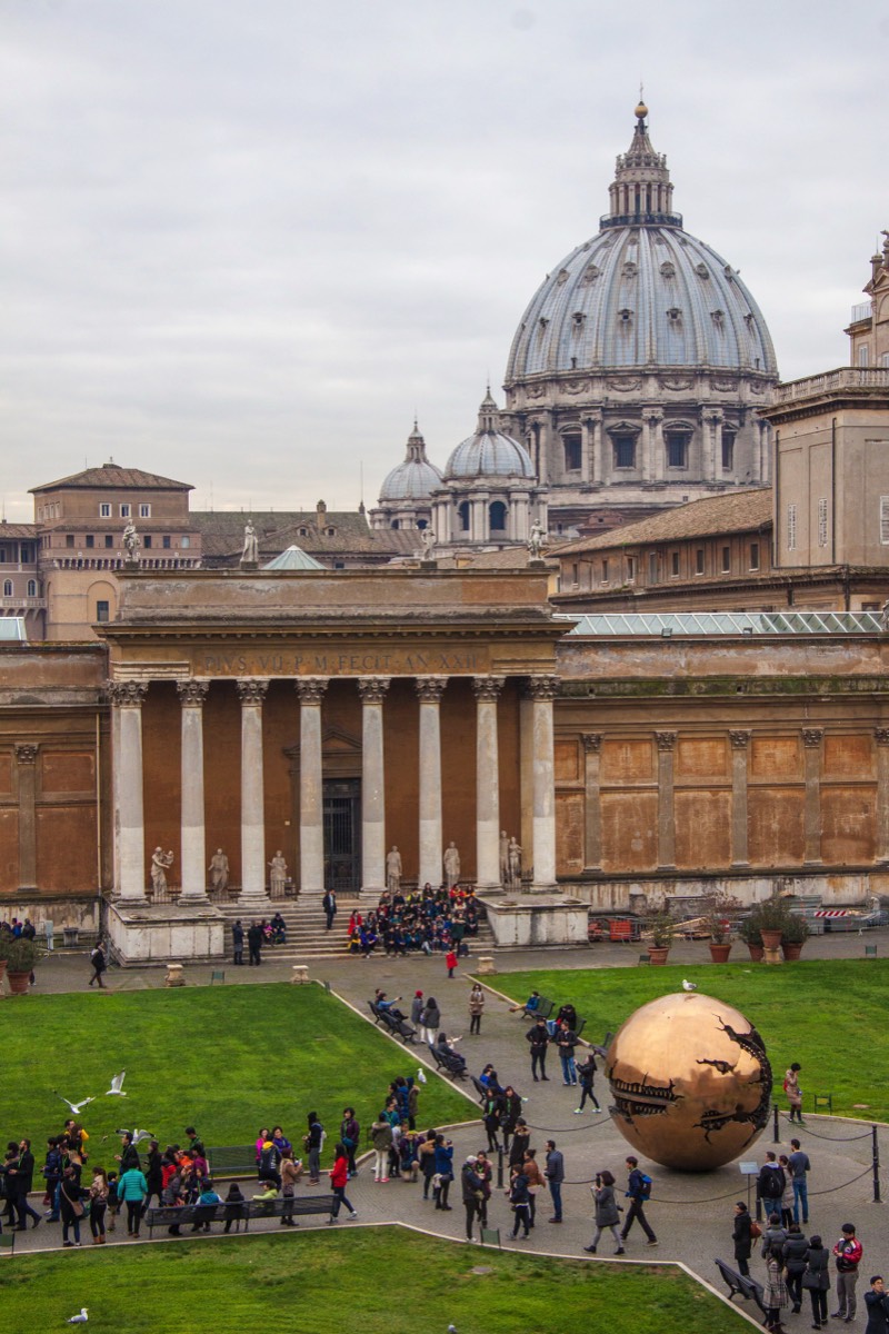 Vatican & St Peter.  Yes, the gull is still there.