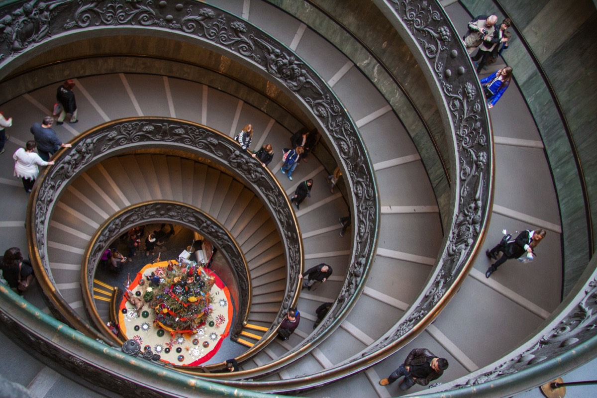 Vatican exit with Christmas tree