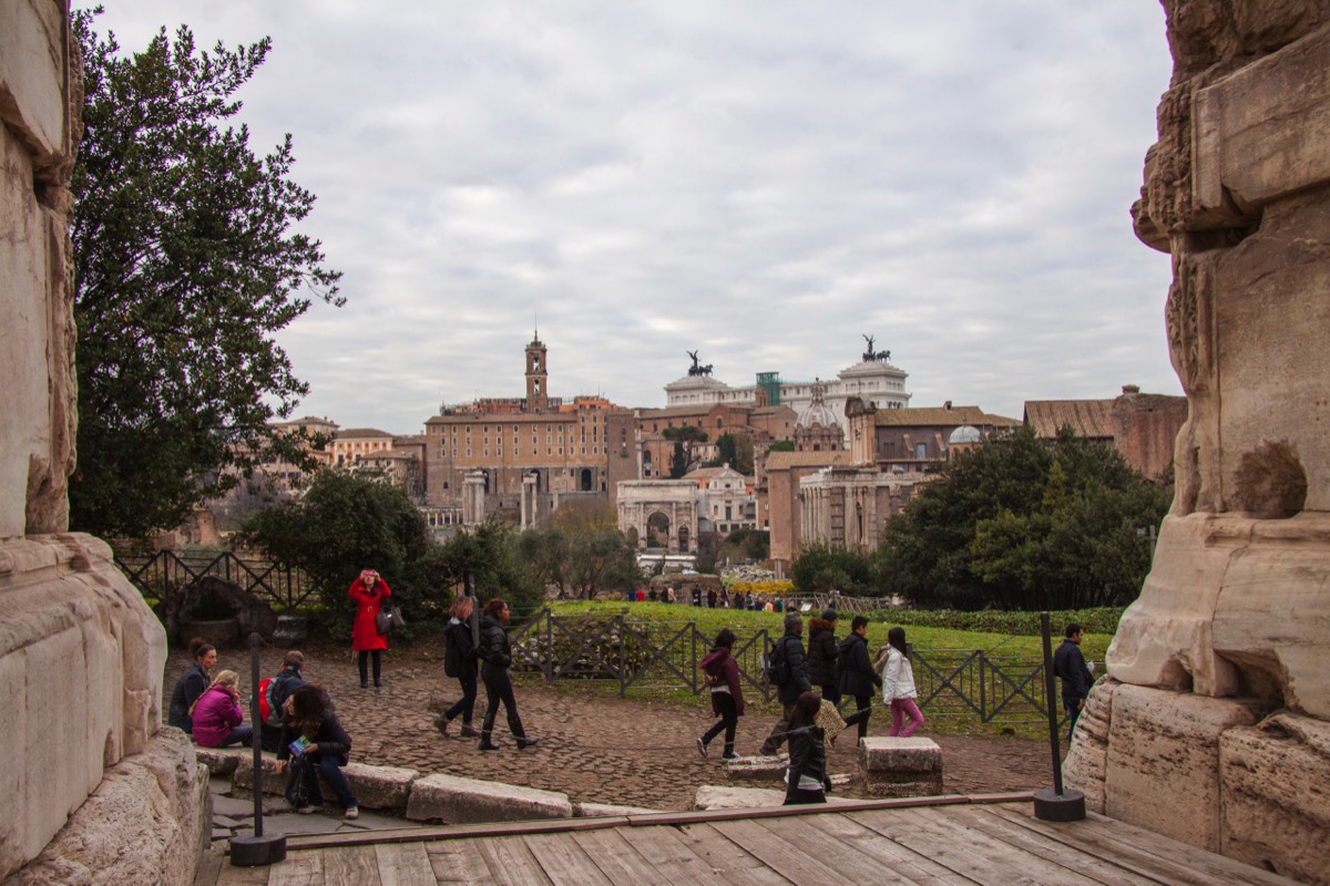 View on forum from Arch of Titus