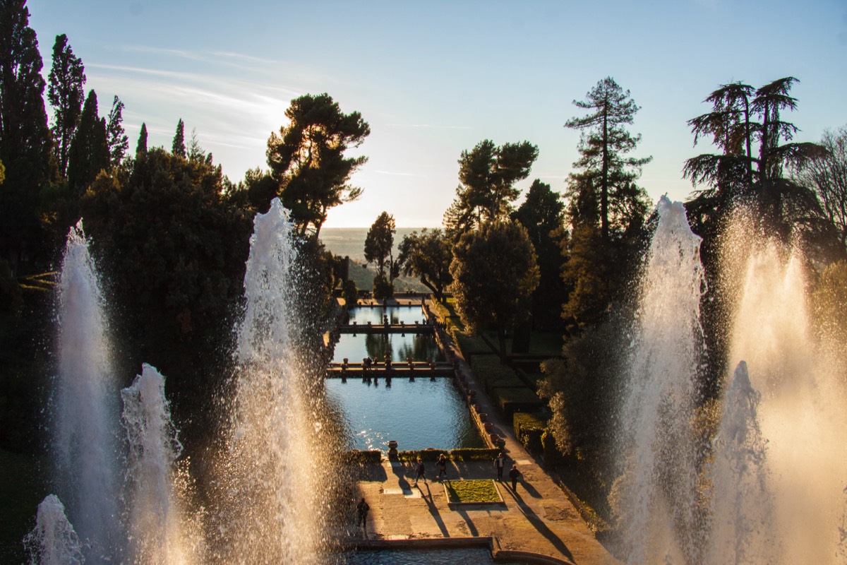 Top view from Fontana di Nettuno, Villa d'Este