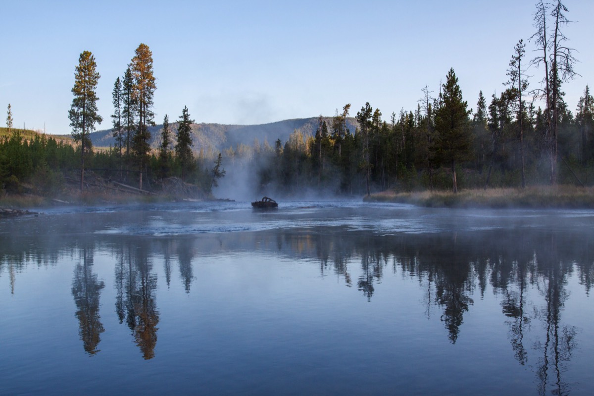 Madison river at dawn