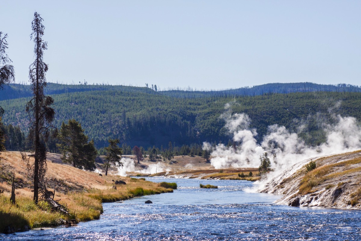 Midway Geyser Basin - goodbye to Yellowstone