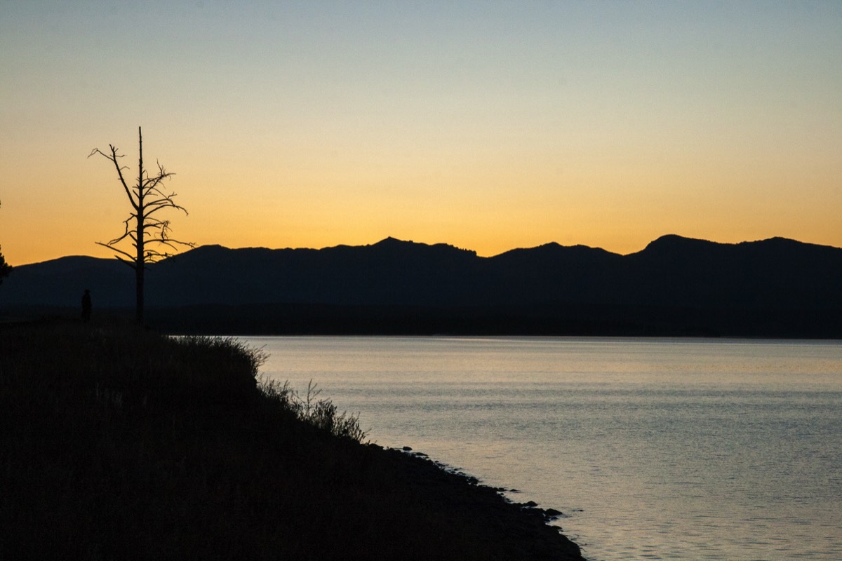 Yep, another morning, but now on Yellowstone Lake