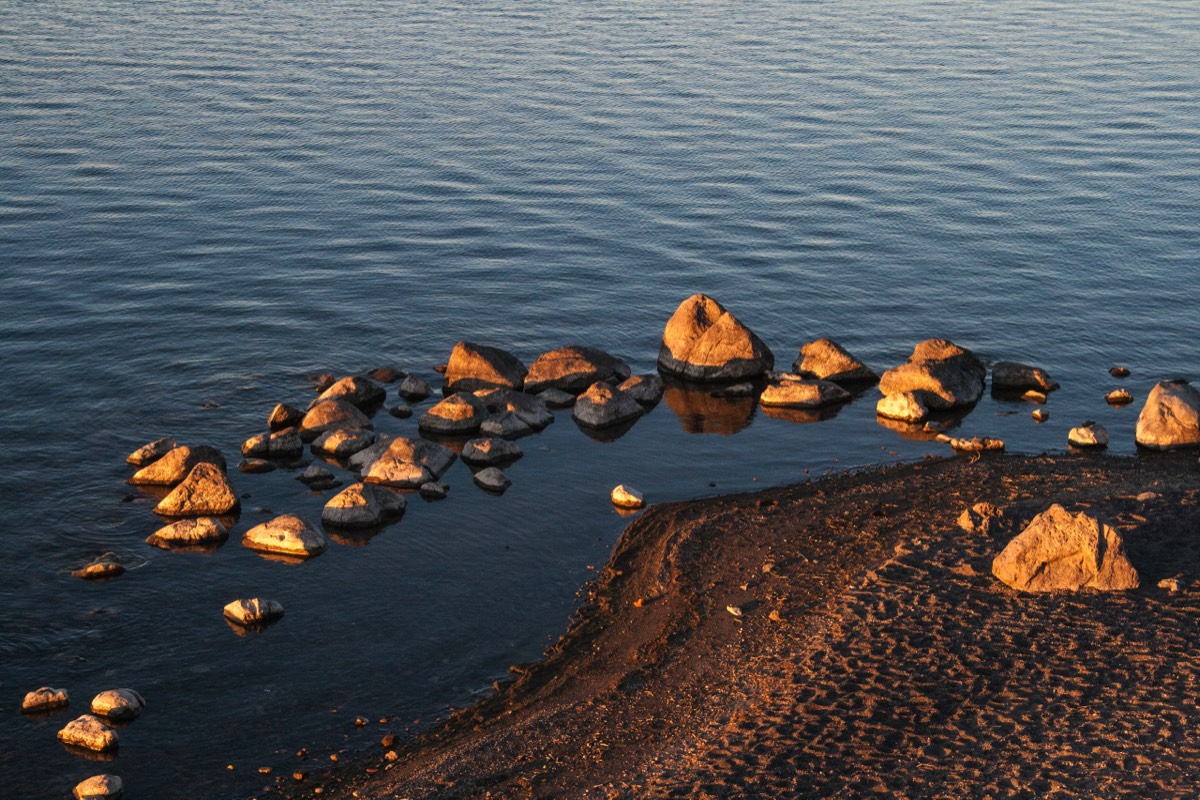 The sun is ready to warm the stones again