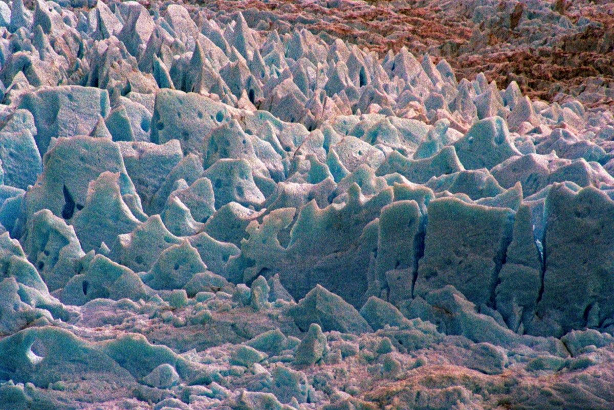 Very close to the glacier