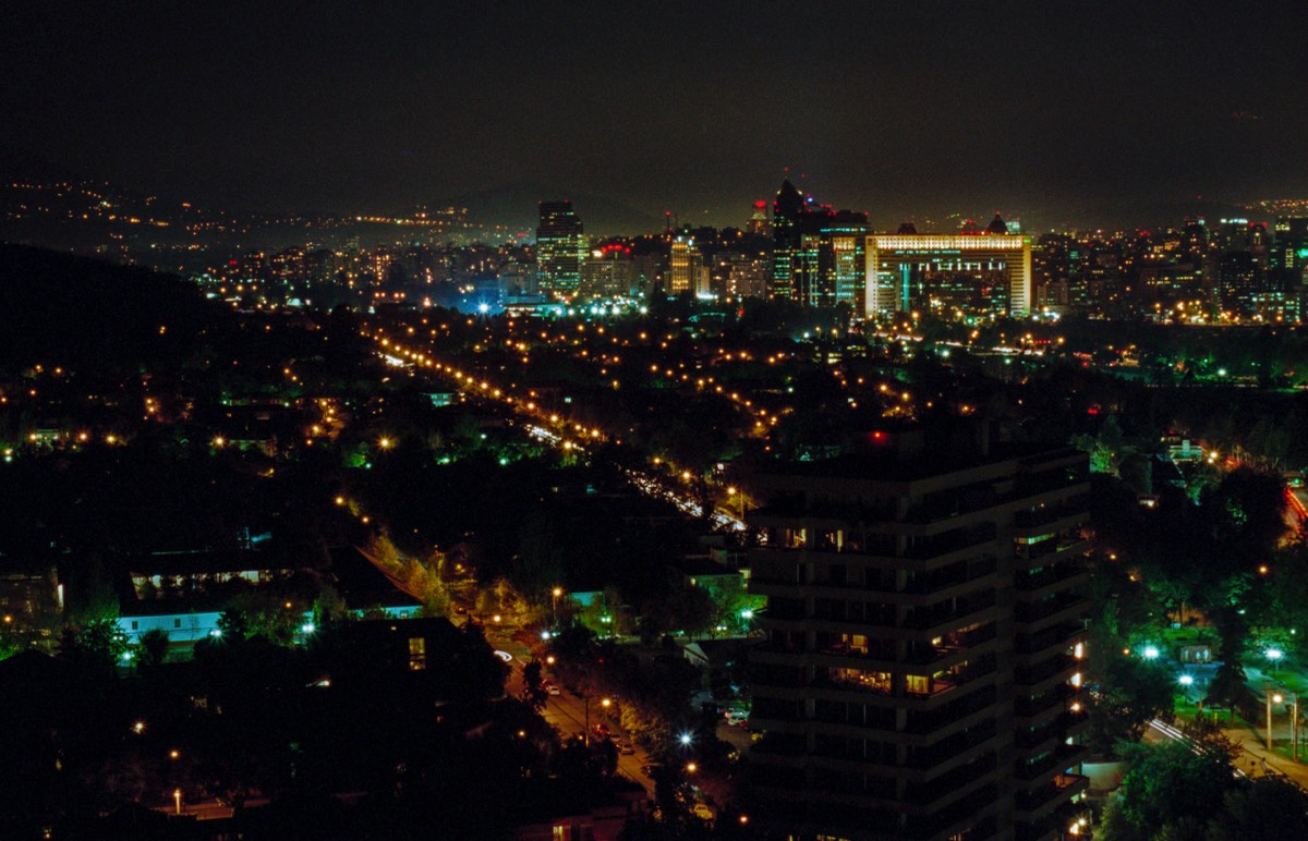 Santiago by night