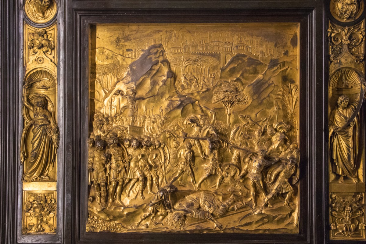Detail of another original doors
