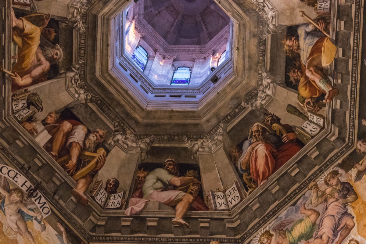 Painted ceiling of the duomo