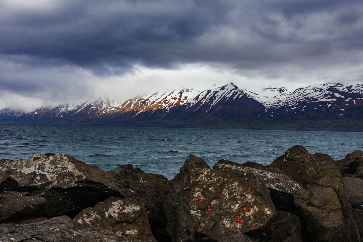 even with brooding clouds