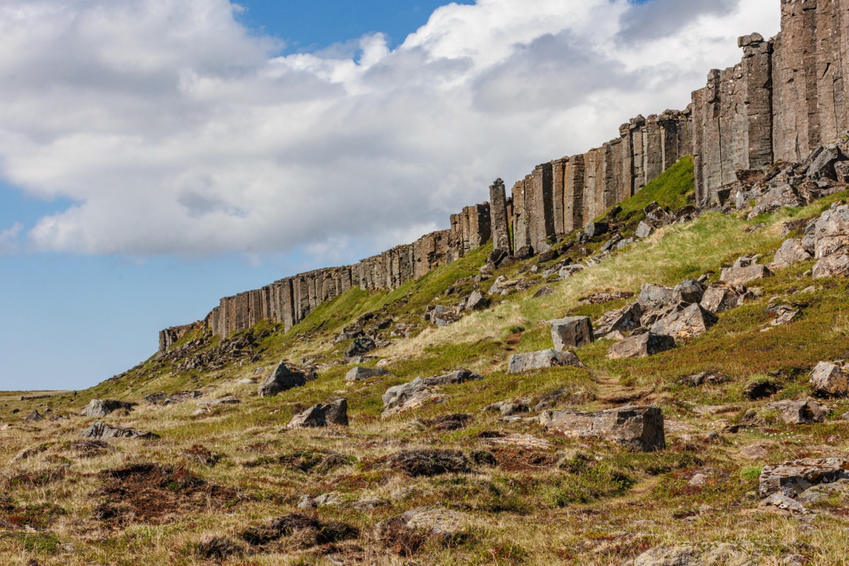 Gerduberg cliffs - basalt without waterfall