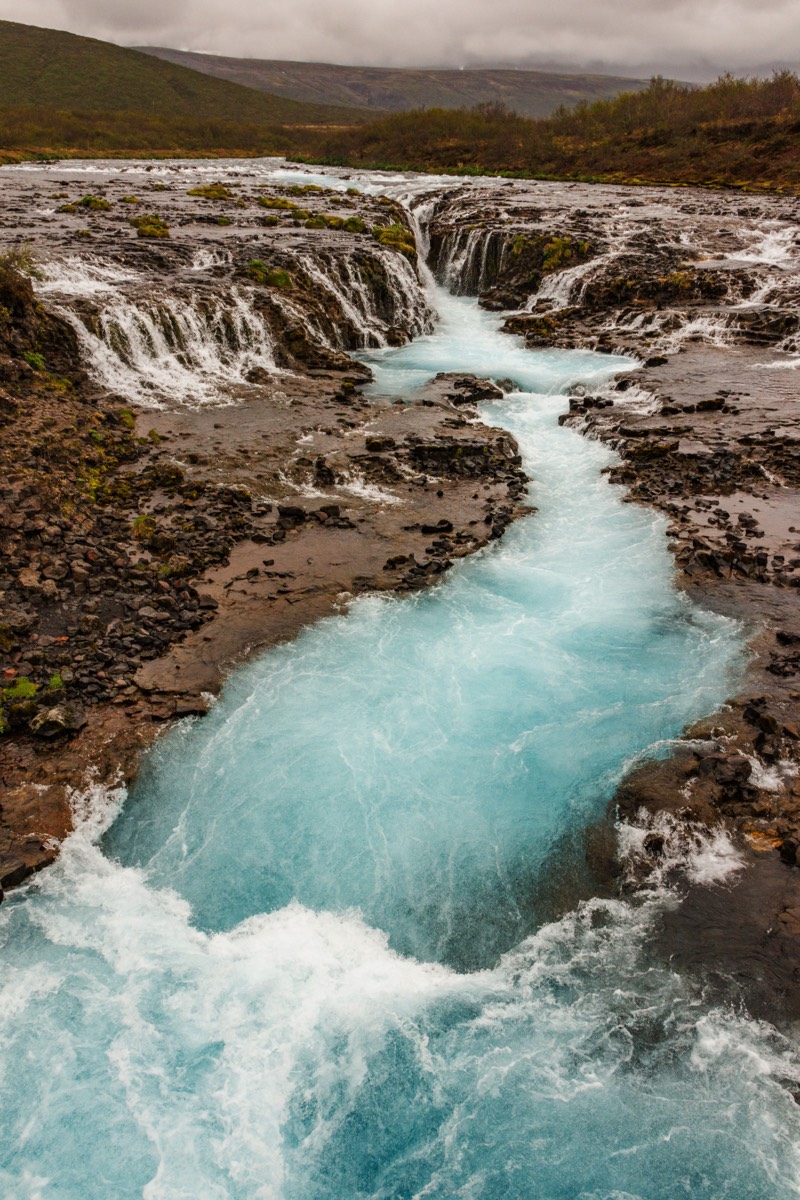Brúarfoss - spectacular blue water
