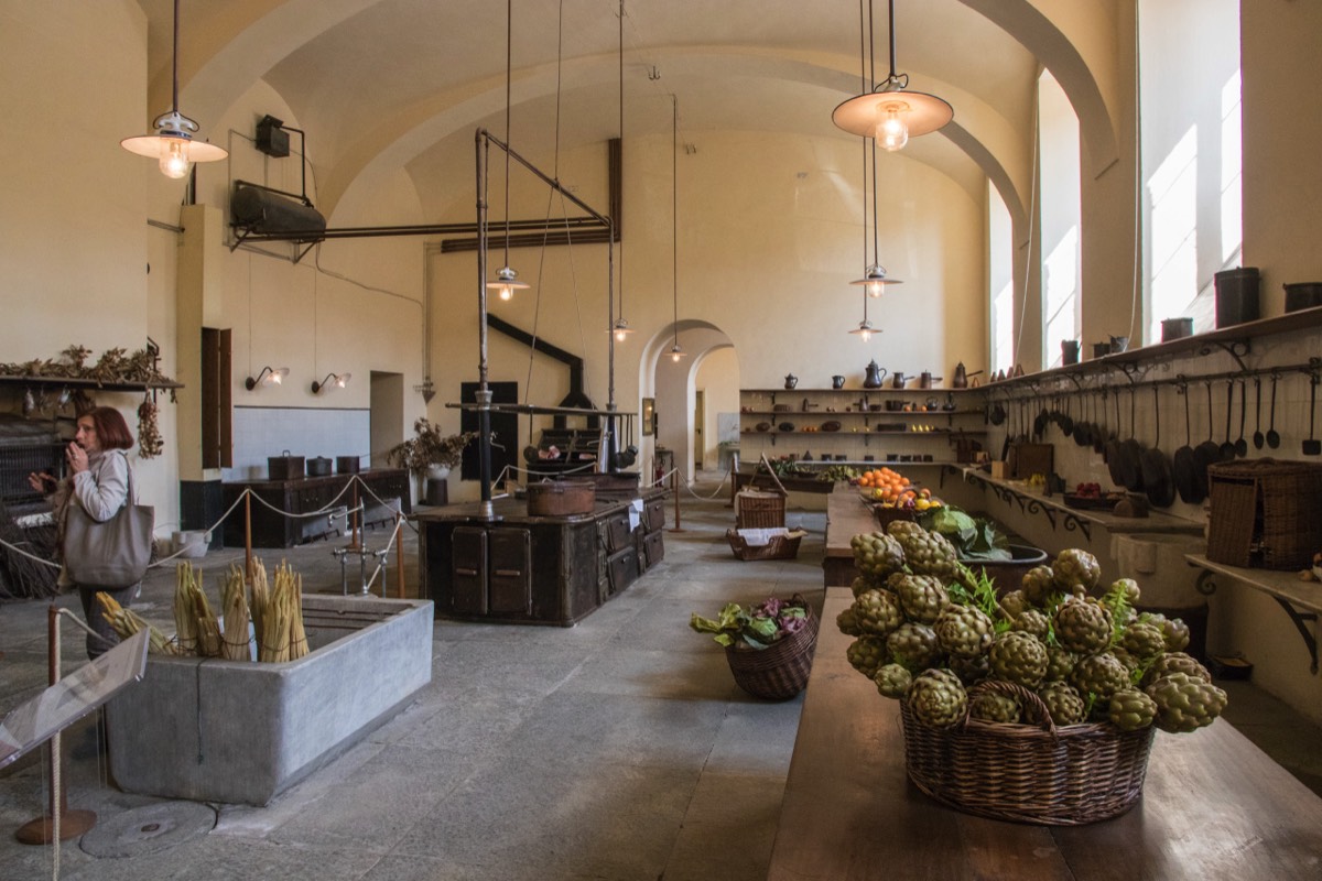 Kitchen of the Castello di Racconigi