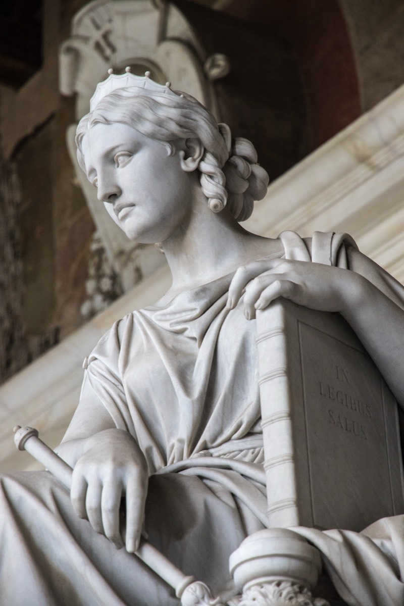 The goddess of law