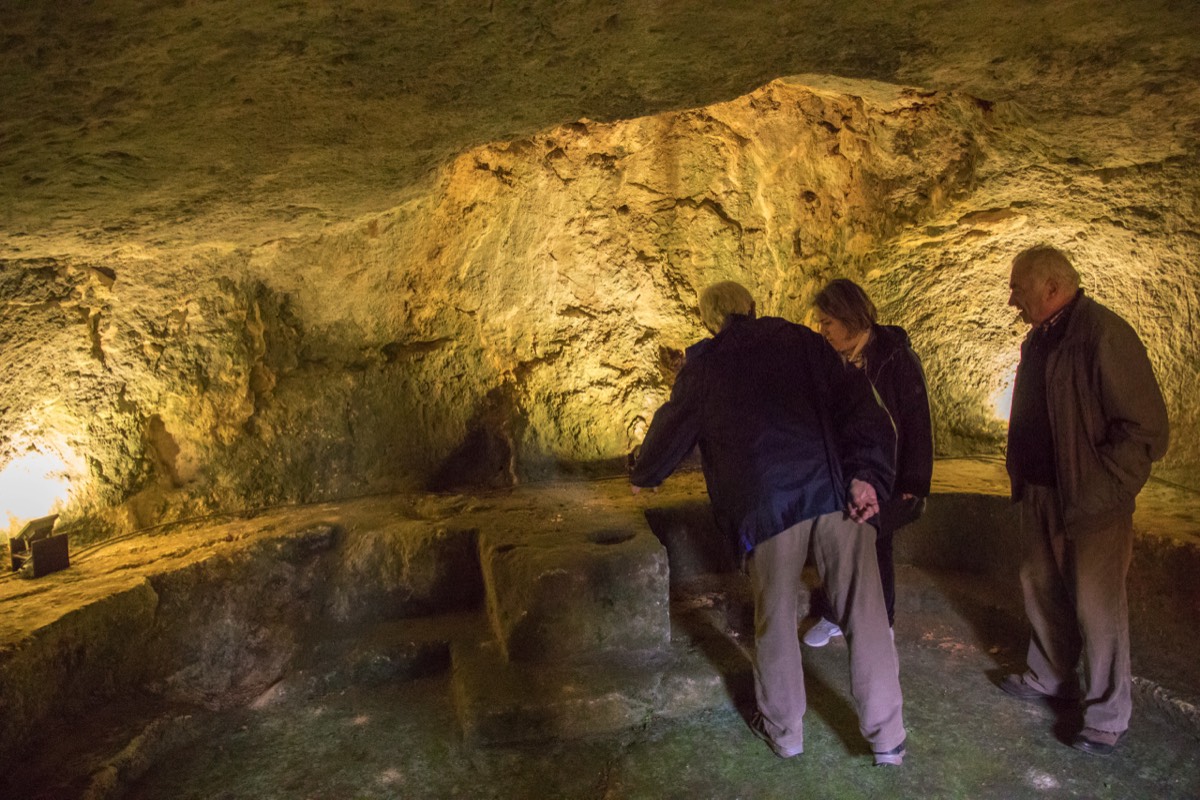 Our first Etruscan burial chamber