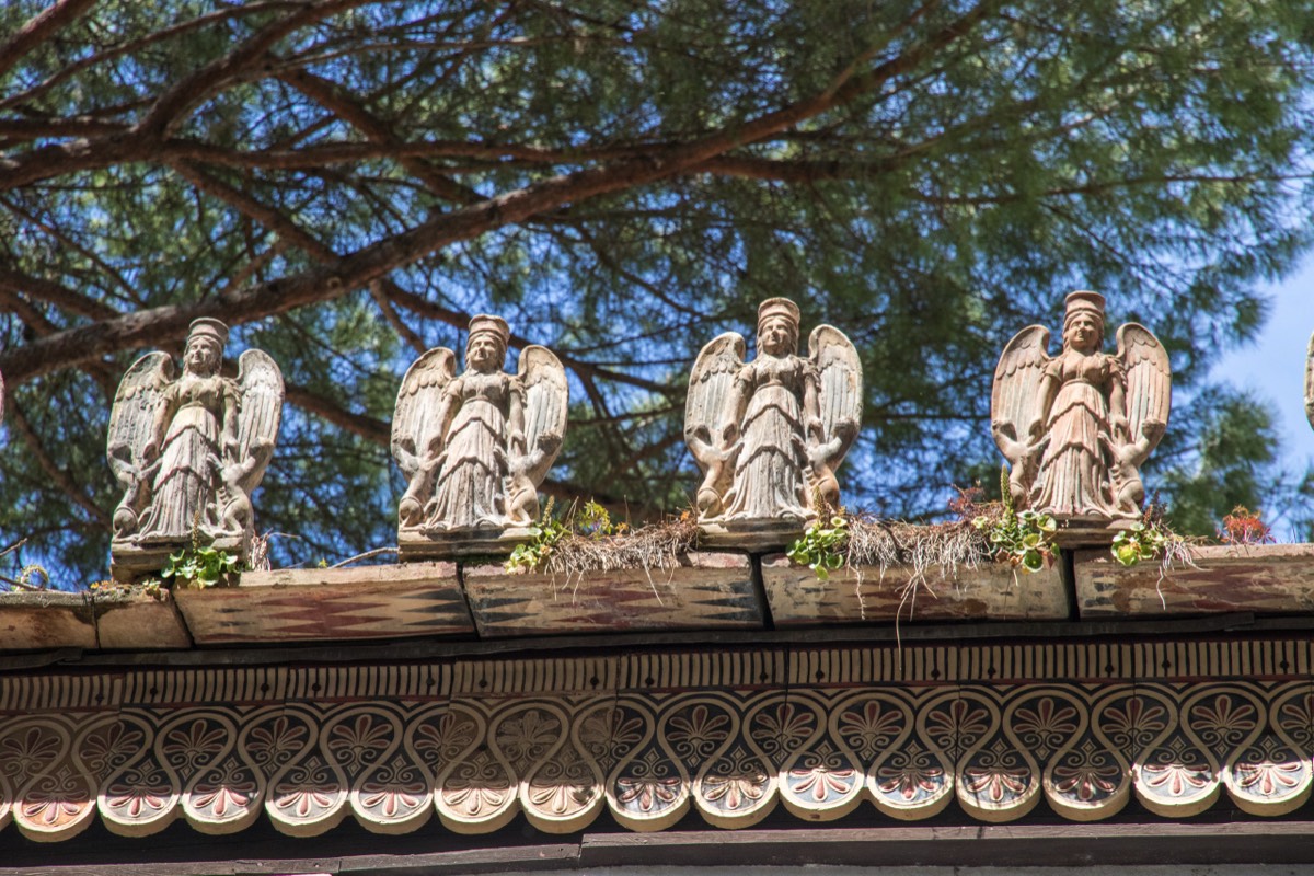 Four angels in a row