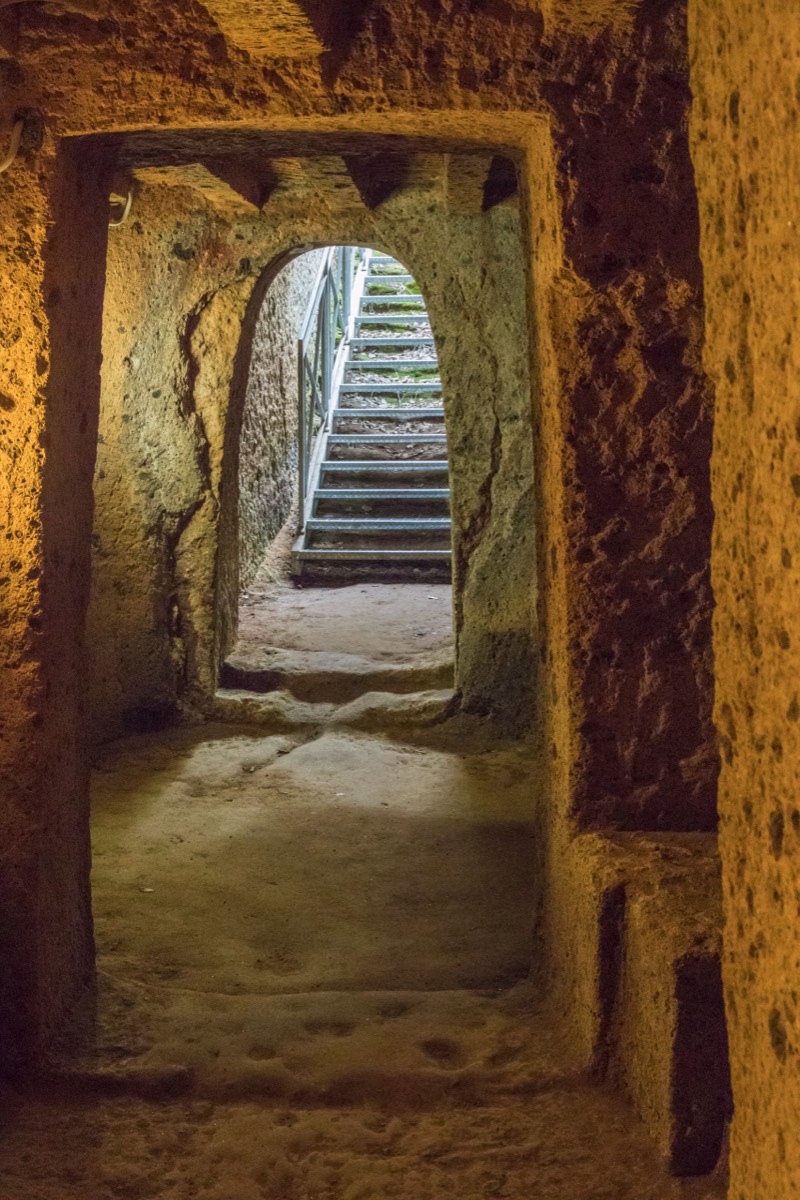 New stairs to very old rooms