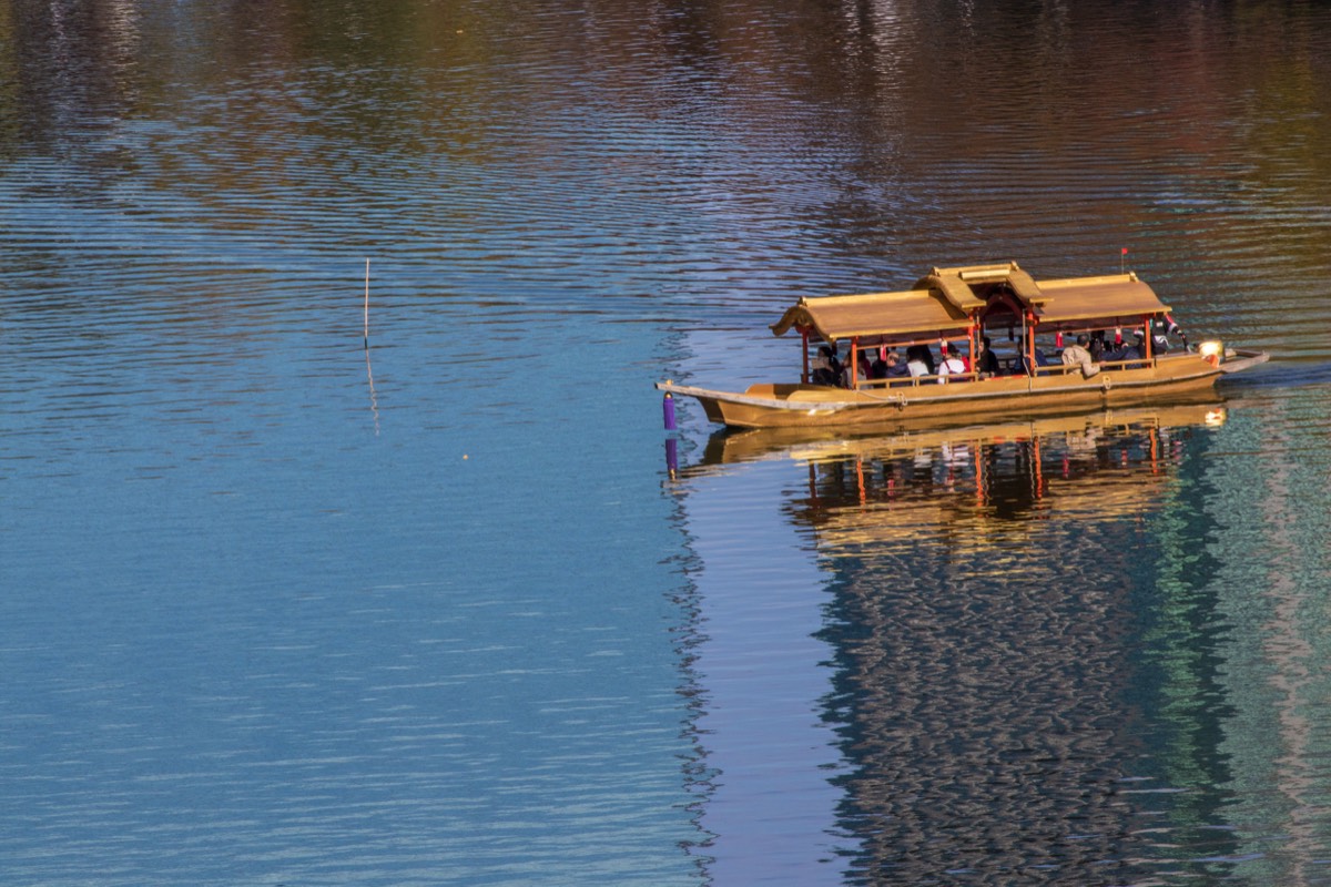 Boat trip on Osaka castle's moat