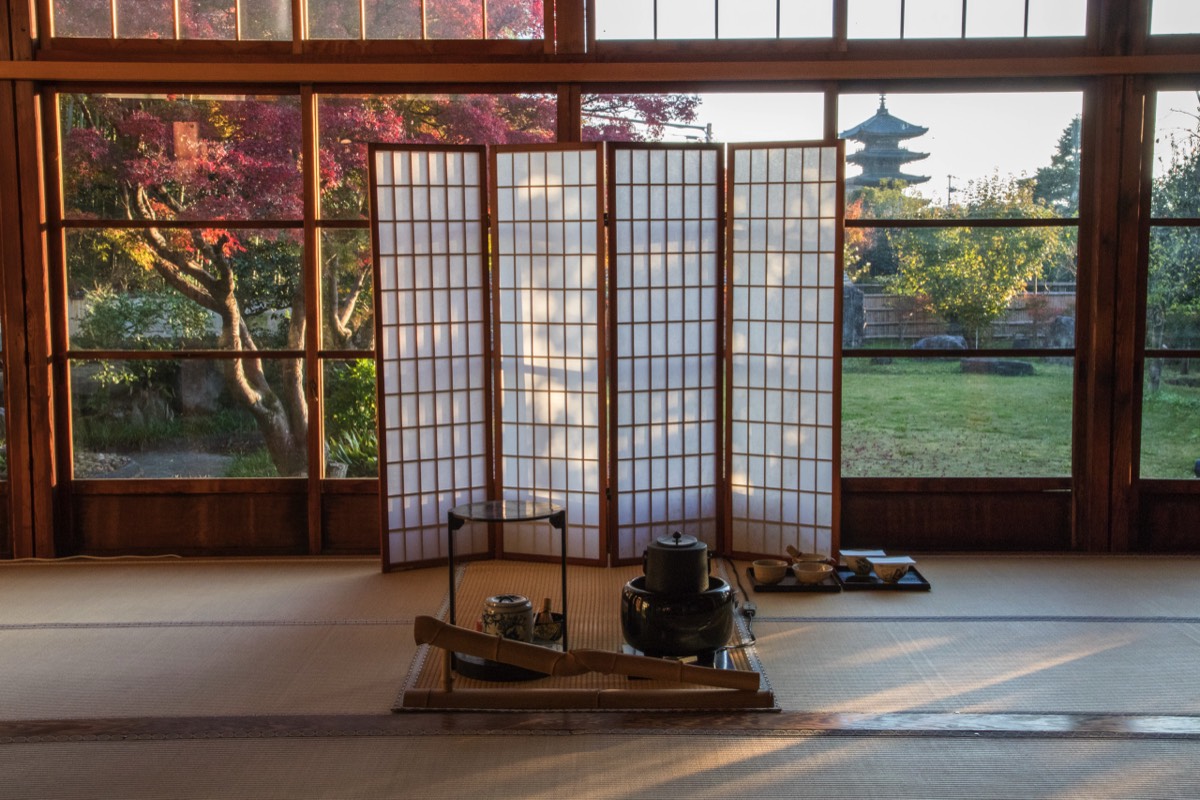 All is ready for the tea ceremony