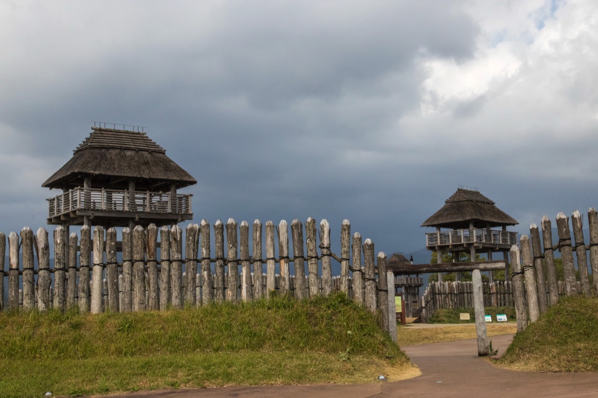 First view at Yoshinogari Yayoi period site