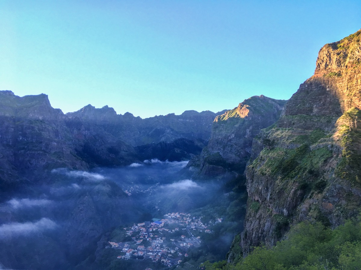 Dusk view on Curral das Freiras