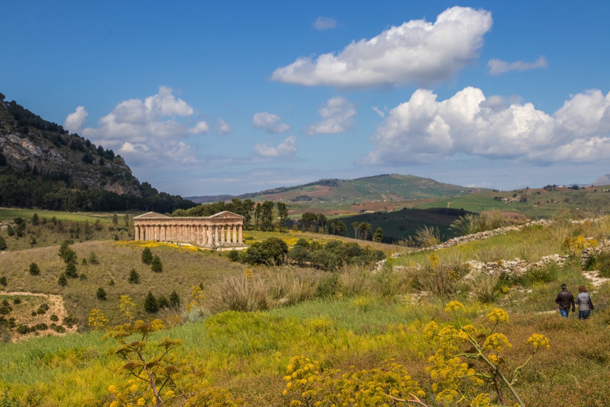 Doric temple in its landscape