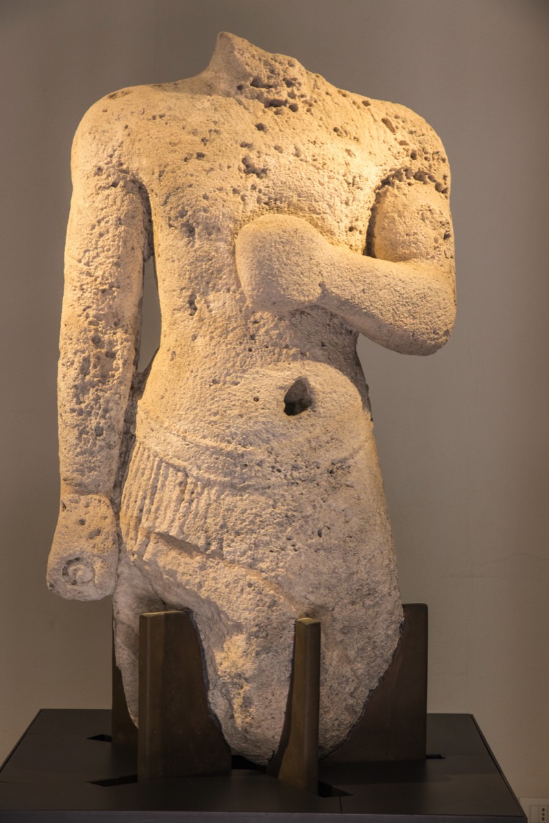 Old statue found in the sea
