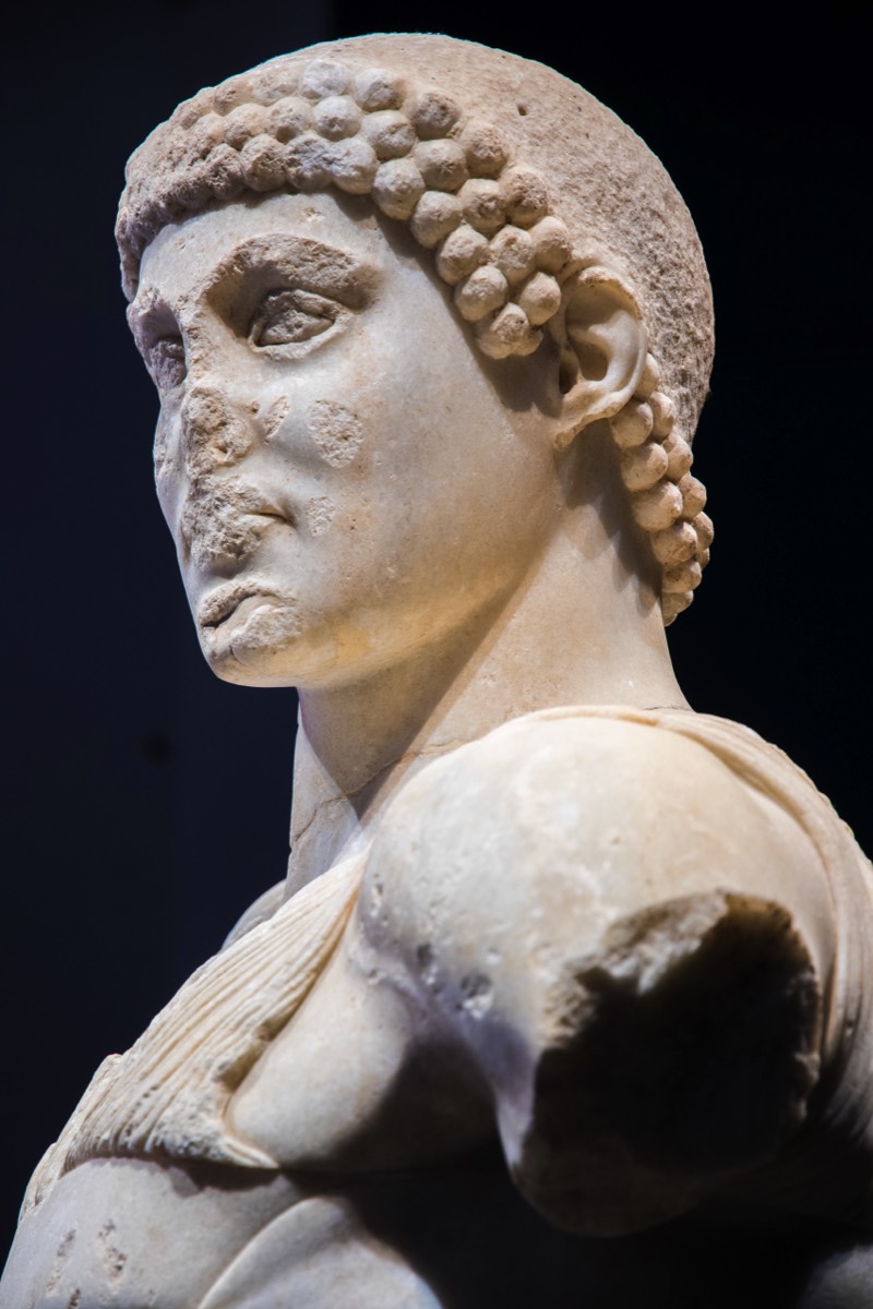 Charioteer in the museum at Motya