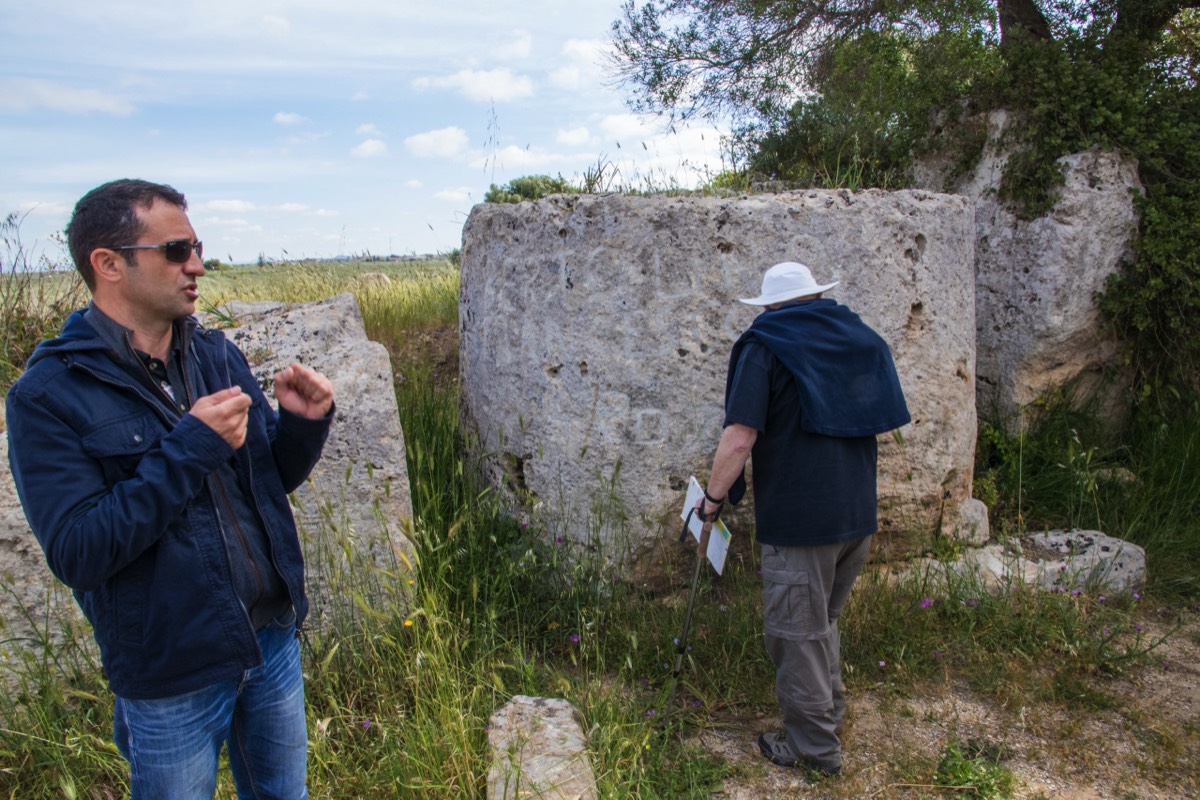 Quarry at Cave di Cusa with Doru and Mike