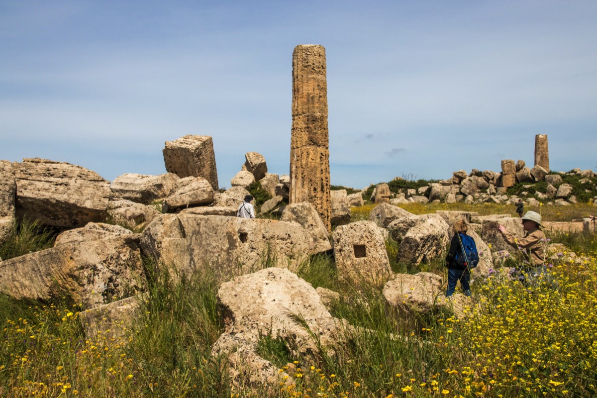 Ruins of temple G at Selinunte
