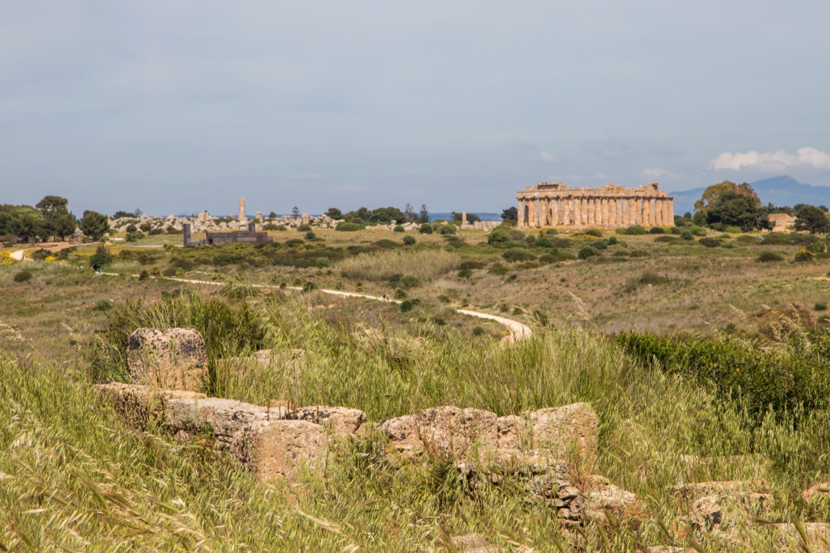 View on the Eastern Hill temples at Selinunte